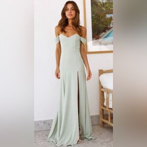 Hello Molly- sage green dress